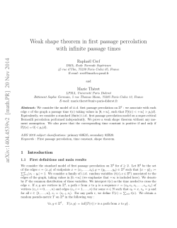 Weak shape theorem in first passage percolation with infinite