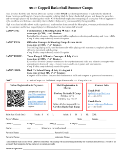 2017 Coppell Basketball Summer Camps