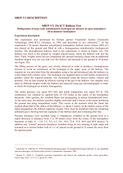 SBEP-V2 DESCRIPTION SBEP-V2: Fh-ICT Balloon Test
