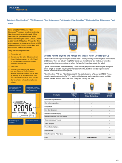 Datasheet: Fiber OneShot&trade; PRO Singlemode