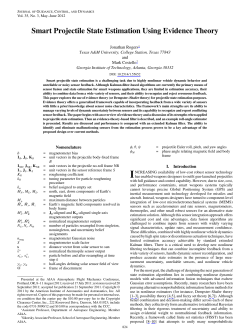 Smart Projectile State Estimation Using Evidence Theory