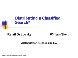 Searching with Privacy: a survey