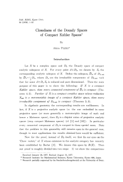 Closedness of the Douady Spaces of Compact Kahler Spaces1`