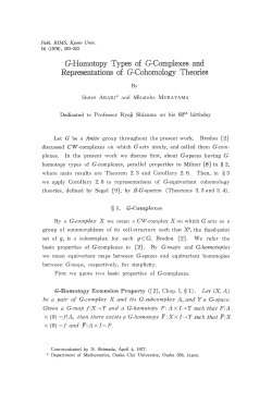 G-Homotopy Types of G-Complexes of G