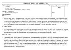 COLOURED VELCRO TAG GAMES 1 - Tails 20m