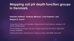 Mapping soil pH depth function groups in Denmark