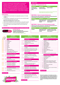 DUST Choices west - Drugaid Choices Cymru