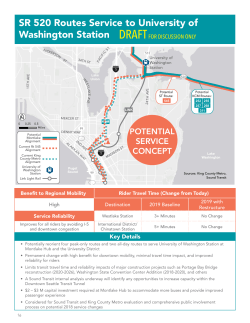 One Center City Advisory Group. Potential Near