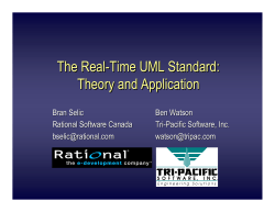 Theory and Application The Real-Time UML Standard