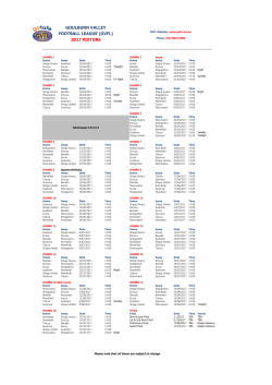goulburn valley football league (gvfl) 2017 fixture