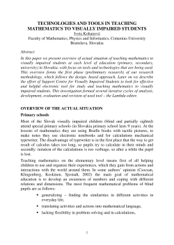 technologies and tools in teaching mathematics to