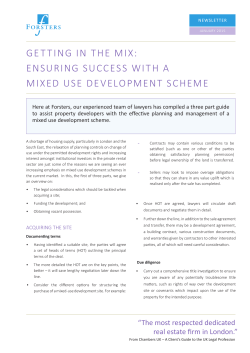 getting in the mix: ensuring success with a mixed use