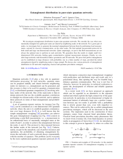 Entanglement distribution in pure-state quantum networks