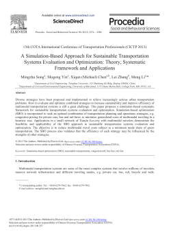 A Simulation-based Approach for Sustainable