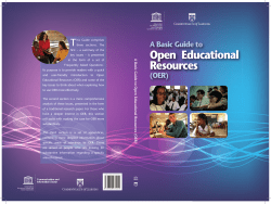A Basic guide to open educational resources (OER)