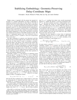 Stabilizing Embedology: Geometry-Preserving Delay