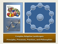 Complex Adaptive Landscapes Principles, Processes, Practices