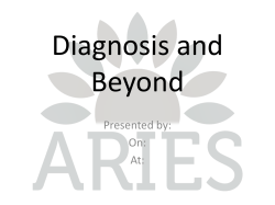 the act of identifying a disease, illness, or problem by