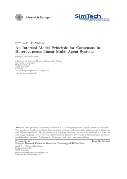 An Internal Model Principle for Consensus in Heterogeneous Linear