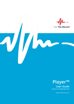 the FTR Player 5.6.2 User Guide