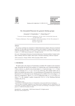 On Alexandroff theorem for general Abelian groups