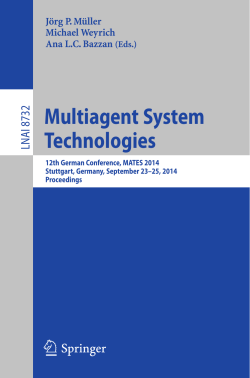 123 Multiagent System Technologies