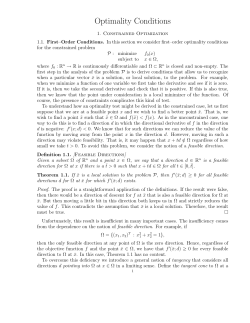 Optimality Conditions