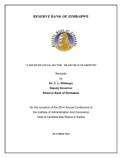 A Sound Financial Sector - Heartbeat of Growth by Dr. C .L