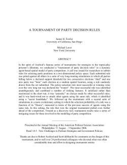 a tournament of party decision rules