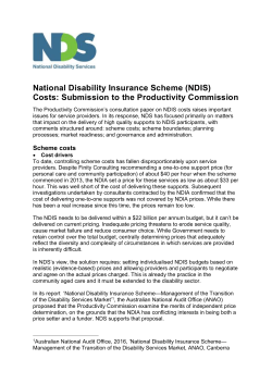NDS - Productivity Commission