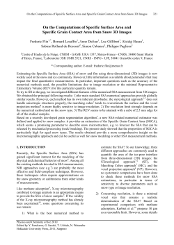 On the Computations of Specific Surface Area and Specific Grain