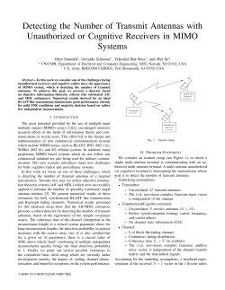 Detecting the Number of Transmit Antennas with Unauthorized or
