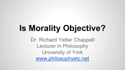 Is Morality Objective?