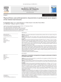 Physical fitness and anthropometric characteristics
