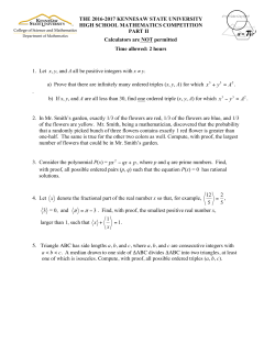 1. Let x, y, and A all be positive integers with x &ne; y. a) Prove that