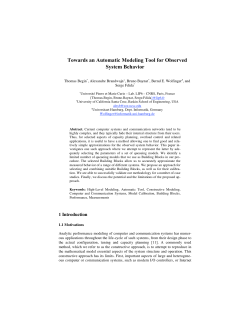 Towards an Automatic Modeling Tool for Observed System Behavior