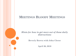 Meetings Bloody Meetings