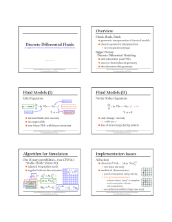 Discrete Simplicial Fluids - Discrete Differential Geometry