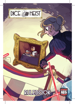 Dice Heist Rulebook - Alderac Entertainment Group