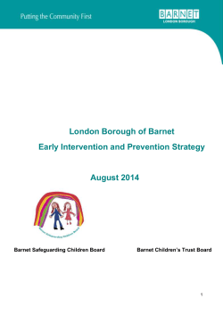 In terms of Governance, the Early Intervention