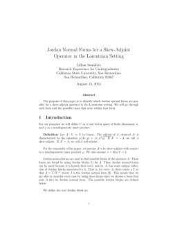 Jordan Normal Forms for a Skew-Adjoint Operator in the
