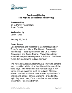 2013-01-23-Non Driving - Hadley School for the Blind