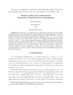 Notions of Size and Combinatorial Properties of Quotient Sets in