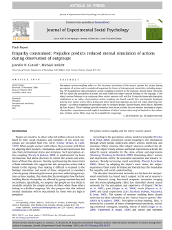 Empathy constrained: Prejudice predicts reduced