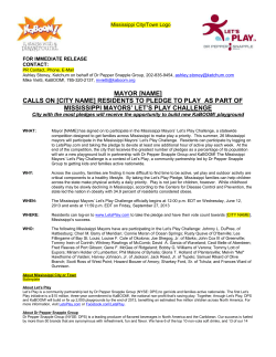 Media Advisory Template