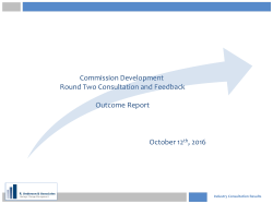 Commission Development Round Two Consultation and Feedback