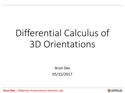 Differential Calculus - Waterloo Autonomous Vehicles Laboratory