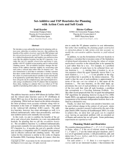 Set-Additive and TSP Heuristics for Planning with Action