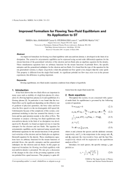 Improved Formalism for Flowing Two