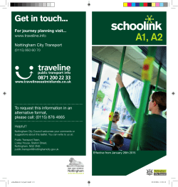 A1, A2 - Nottingham City Transport